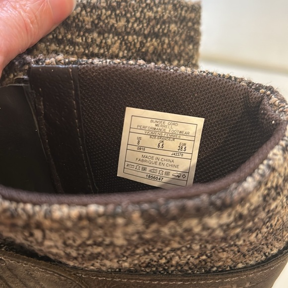 Merrell Eventyr Peak Bungee Cord Tall Leather Boots Women Size 8 - Picture 7 of 7